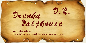 Drenka Moljković vizit kartica